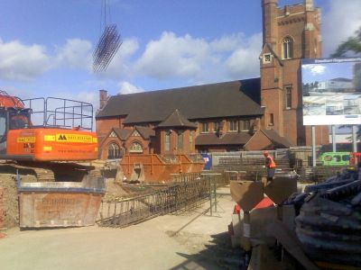 From High Road next to Leisure Centre Site towards Church
