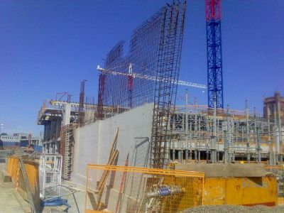 Construction of Back of New Leisure Centre along Natal Road

