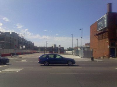 Long View of Interchange from Across the High Road
