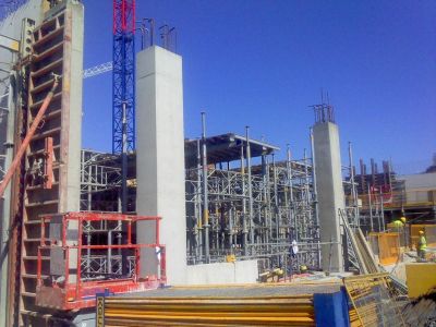 Construction of Back of New Leisure Centre along Natal Road
