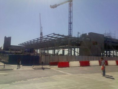 Long View of Tesco Frame
