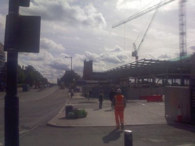 Long View of Tesco Frame
