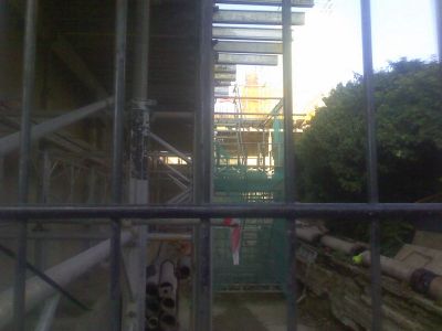 Construction of Front of Leisure Centre from Natal Road
