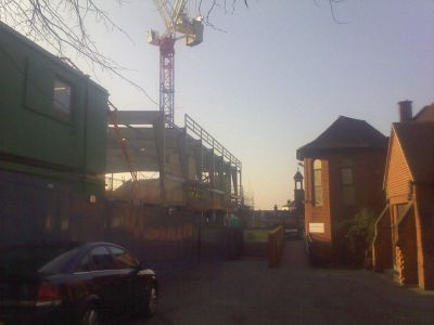 Side of Leisure Centre Site from Church Forecourt
