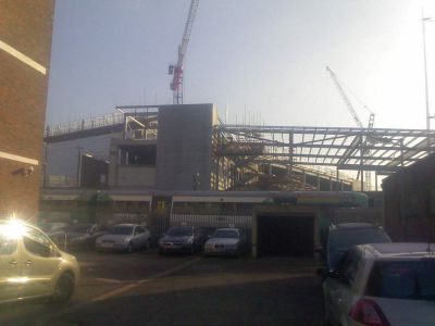 View of Tesco Building from Across Railway (Station Approach)
