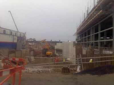 Construction of Car Park Entrance
