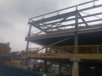 Side of Leisure Centre from Church Steps

