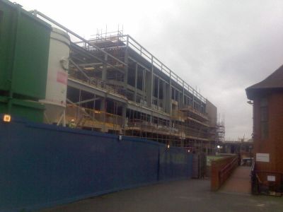 Side of Leisure Centre from Church Forecourt
