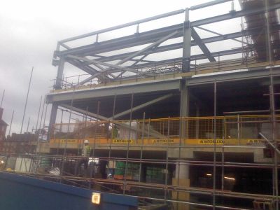 Side of Leisure Centre from Church Steps

