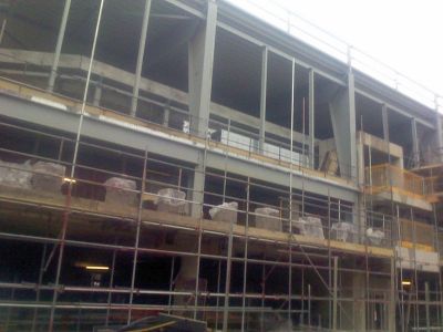 Side of Leisure Centre from Church Steps
