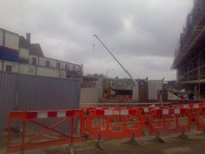 Construction of Car Park Entrance
