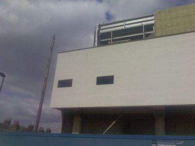 Render on Side of Leisure Centre
