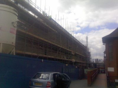 Side of Leisure Centre from Church Forecourt
