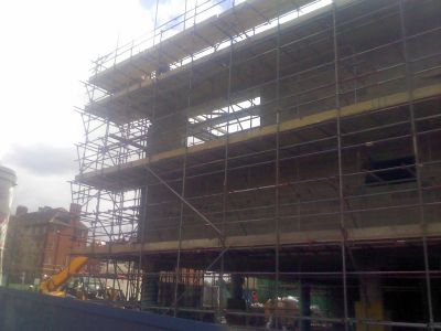Side of Leisure Centre from Church Steps
