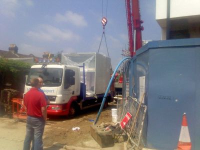 Unloading of Air Conditioner Units
