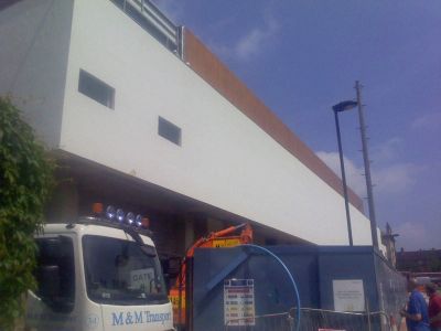 Side of Leisure Centre from Natal Road
