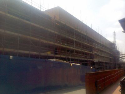 Side of Leisure Centre from Church Forecourt
