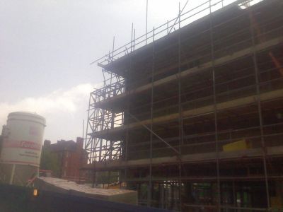 Side of Leisure Centre from Church Steps
