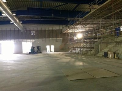 Across Ice Slab towards Back of Rink
