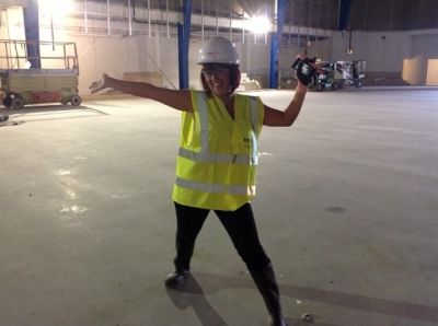 Candi Towler-Green on Ice Slab
