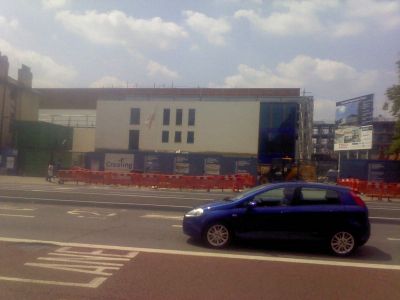 Front of Leisure Centre from Across the High Road
