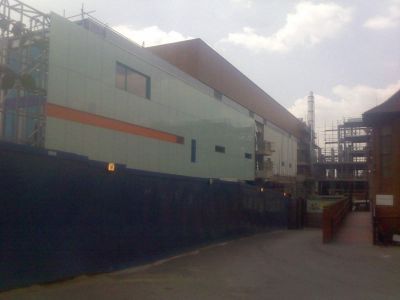 Side of Leisure Centre from Church Forecourt
