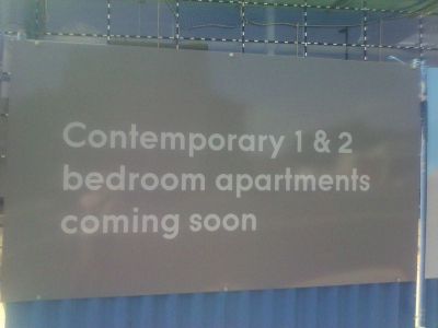 New Hoarding Signs on High Road
