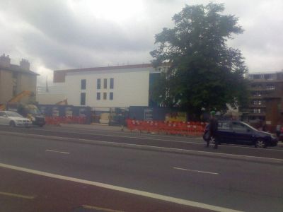 Front of Leisure Centre from Across the High Road
