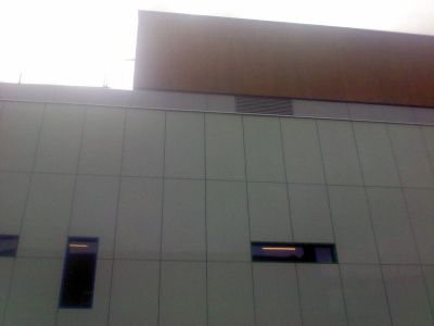 Side of Leisure Centre from Church Steps
