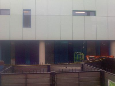 Side of Leisure Centre from Church Steps
