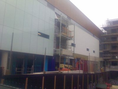 Side of Leisure Centre from Church Steps
