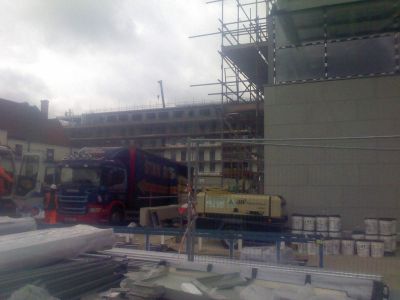 Works in front of Car Park Entrance
