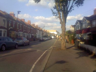 Long View of Leisure Centre from Natal Road
