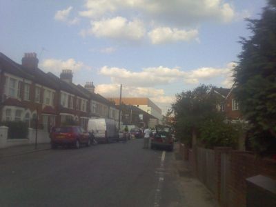 Long View of Leisure Centre from Natal Road
