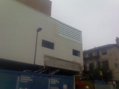 Side of Leisure Centre from Natal Road
