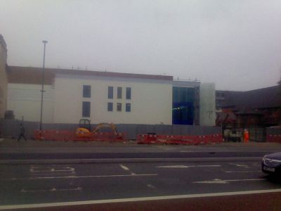 Front of Leisure Centre from Across the High Road
