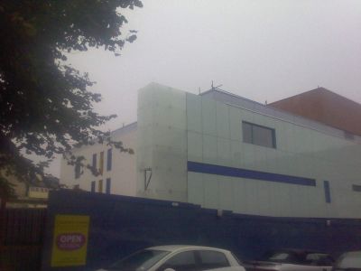 Side of Leisure Centre from Church Forecourt
