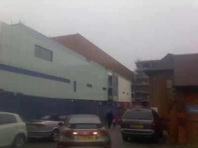 Side of Leisure Centre from Church Forecourt
