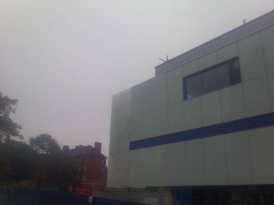 Side of Leisure Centre from Church Steps
