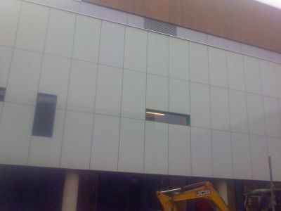 Side of Leisure Centre from Church Steps

