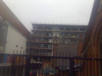 Flats Behind Church
