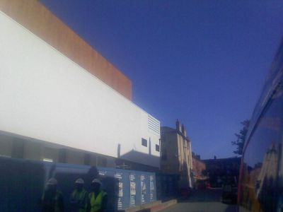Side of Leisure Centre from Natal Road
