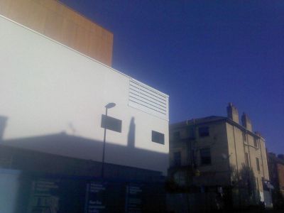 Side of Leisure Centre from Natal Road
