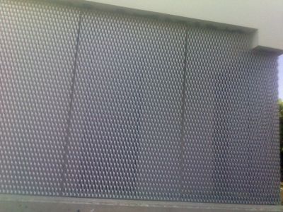 Waffle Finish on Side of Leisure Centre from Natal Road
