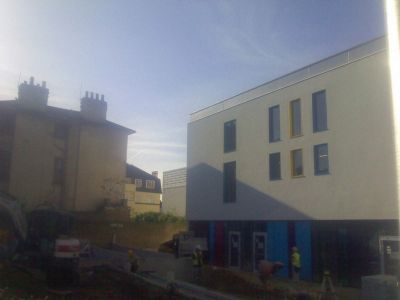 Front of Leisure Centre from High Road
