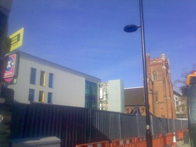 Front of Leisure Centre from High Road
