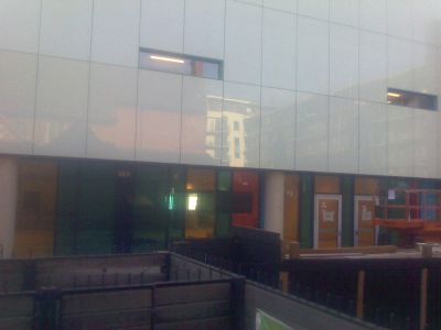 Side of Leisure Centre from Church Steps
