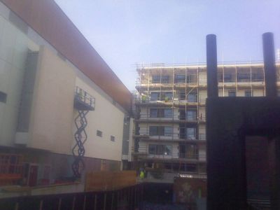 Side of Leisure Centre from Church Steps
