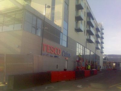 North Side of Tesco/Residential Building
