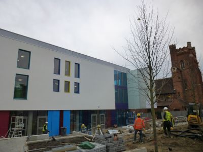 Front of Leisure Centre from High Road
